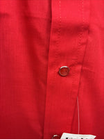 New Men’s ELY Cattleman Red Short Sleeve Pearl Snap 18.5 2XL R-12