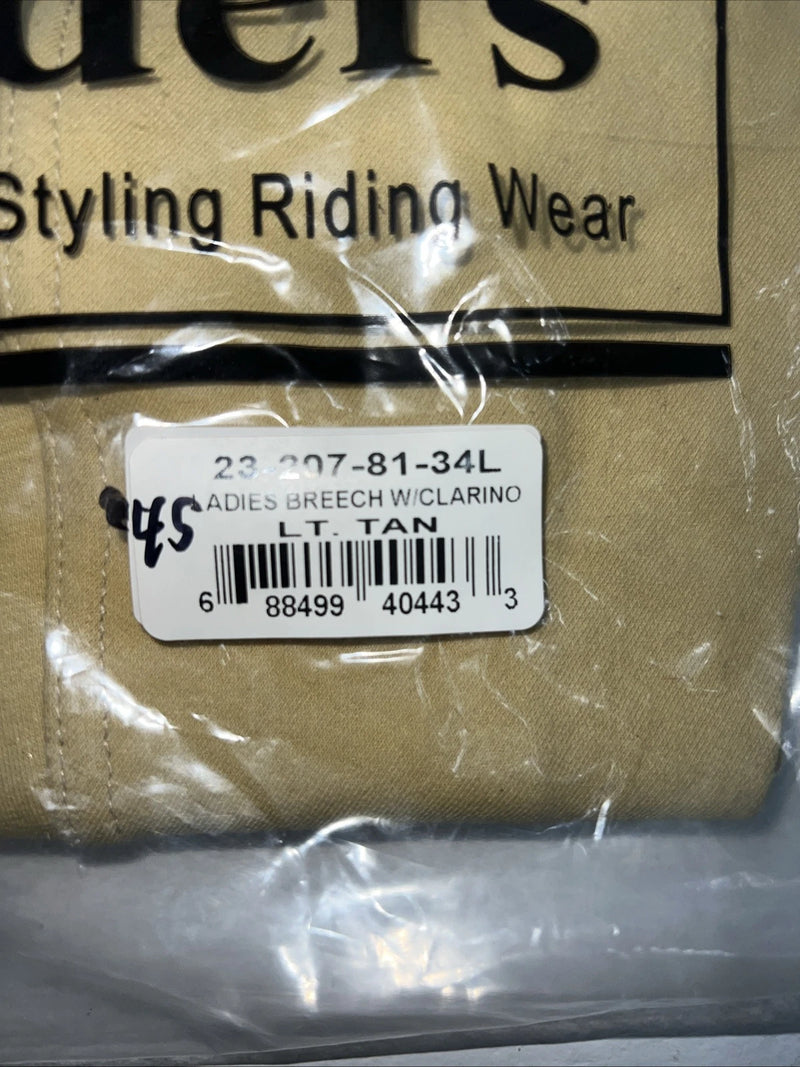 New Women’s Tough 1 Comfort Riders English Riding Breeches. 34 L A-147