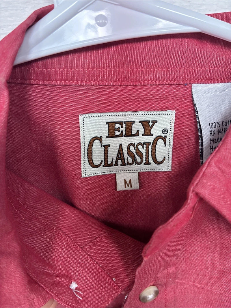 New Kids ELY Classic Pink Long Sleeve Button Up Medium DD-78