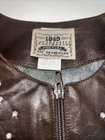 New Women’s Brown Leather 1849 Authentic Ranchwear Vest 2X #77872 WW-29