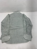 New Women’s Van teal Green Stripped Long Sleeve English Riding Shirt. 8/30 G-46