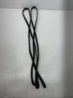 New Silver Fox Black Genuine Leather Braided 60” English Reins #20-8578-2 Y-21
