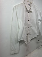 New Women’s Cowboy Threads White Long Sleeve Button Up Size XL YY-15