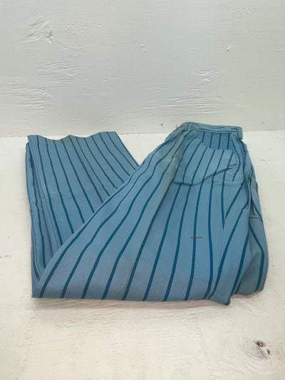 New Vintage Blue Striped Lee Polyester Pants #4605 VV-18
