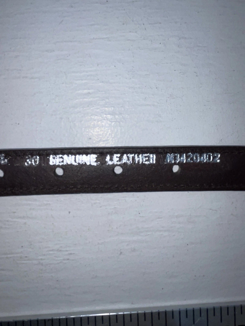 New Brown Genuine Leather Nocona Silver Pendent 30” Belt #N3420402 JJ-137