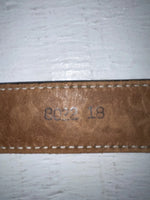 New Black Genuine Leather Circle Y Tooled 18” Belt #8022 NN-64