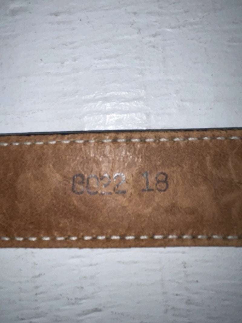 New Black Genuine Leather Circle Y Tooled 18” Belt #8022 NN-64
