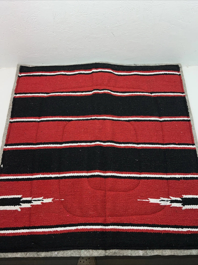New ABetta Red Plaid Navajo Felt Saddle Pad 32x32 #12217 Pad-21