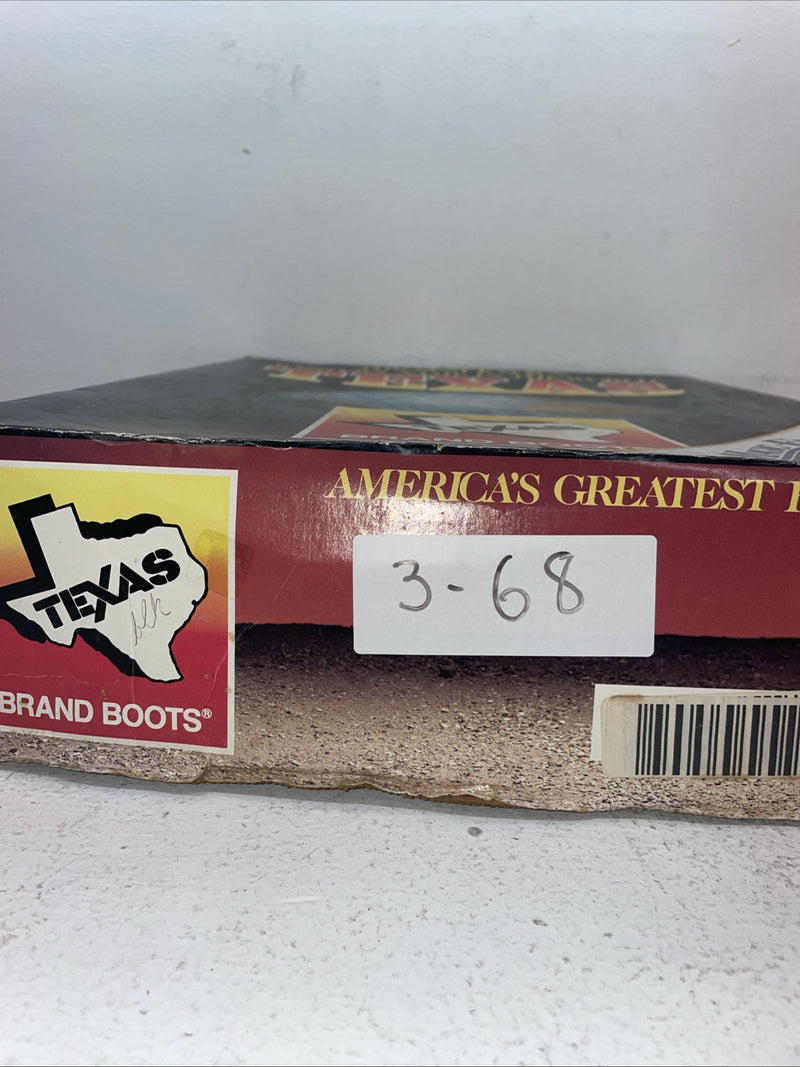 New Men’s Black Texas Brand Cowboy Boots. 5100 9 D. 3-68