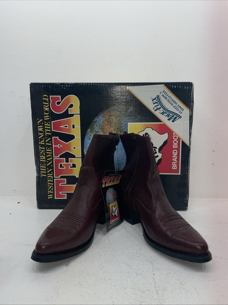 New Men’s Red Texas Brand Cowboy Boots. M 37310 D. 6-70