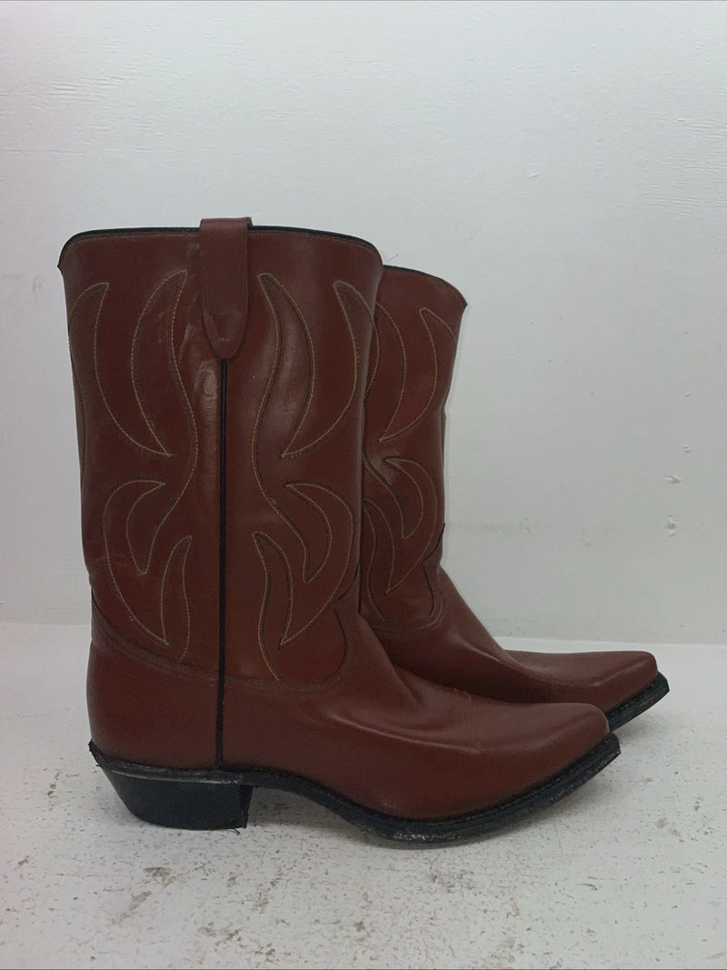 New Men’s Brown Rodeo Cowboy Boots. 5044 10.5 10 1/2 D. 7-106