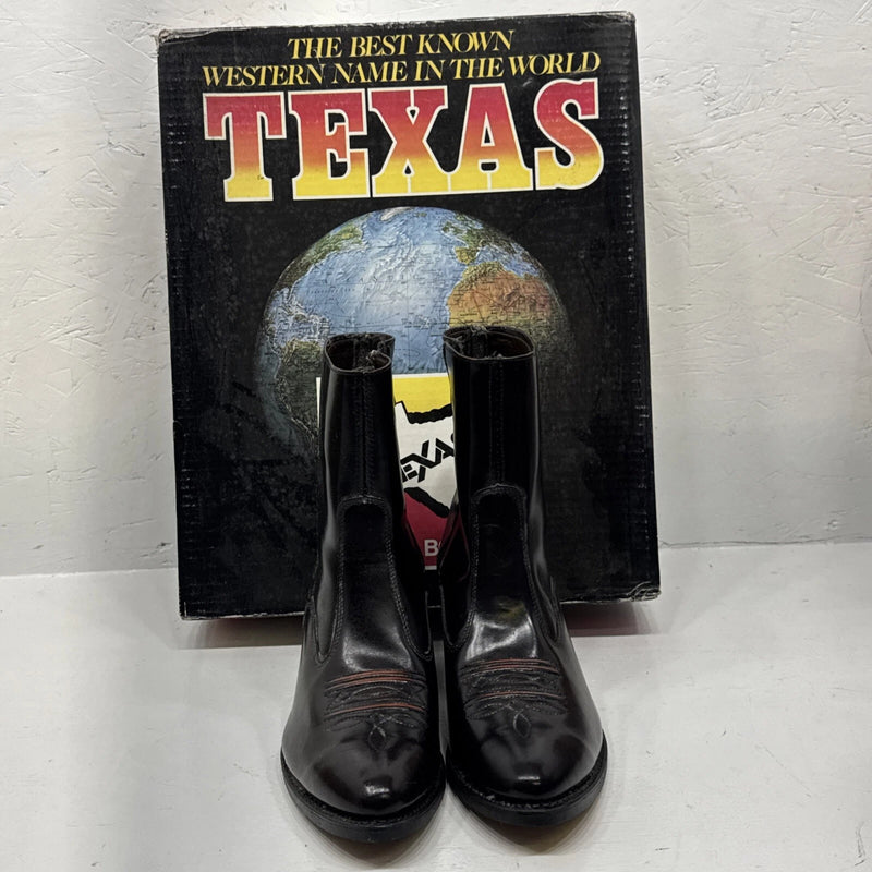 NEW Men Dark Chocolate Texas Brand Western Fasion Boot. Size 8EE. 2-5.
