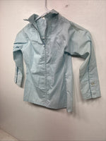New Kids Blue Long Sleeve Half Zip Size 8 Shirt YY-12