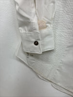 New Women’s Karman White Design Long Sleeve Pearl Snap Size 30 MM-80