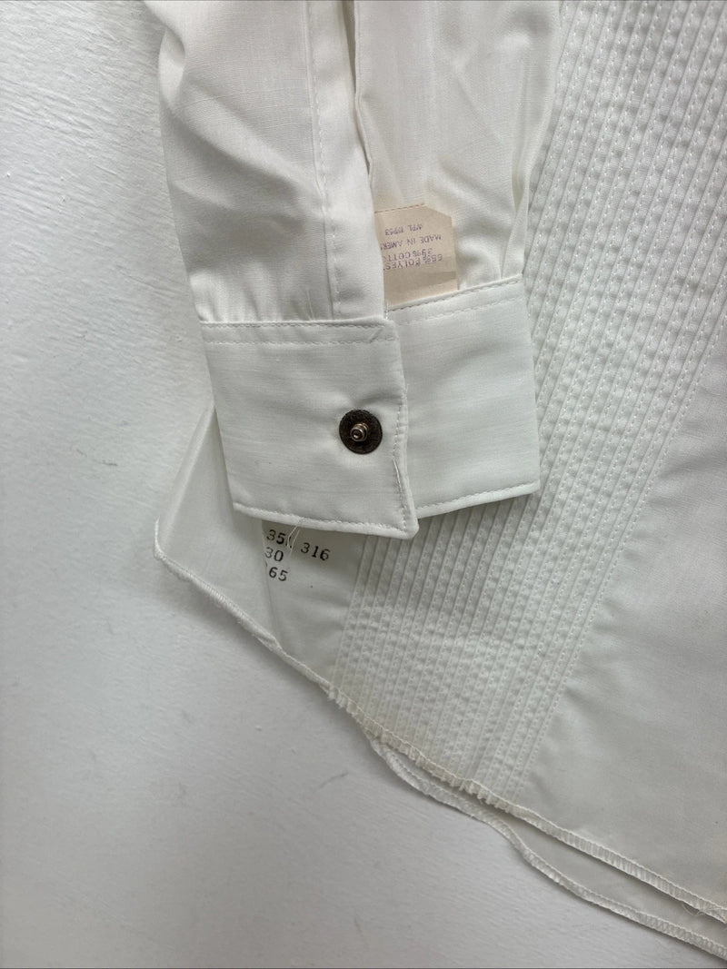 New Women’s Karman White Design Long Sleeve Pearl Snap Size 30 MM-80