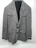 New Men’s Pioneer Wear Grey Suit Jacket 46 #12014 X-604