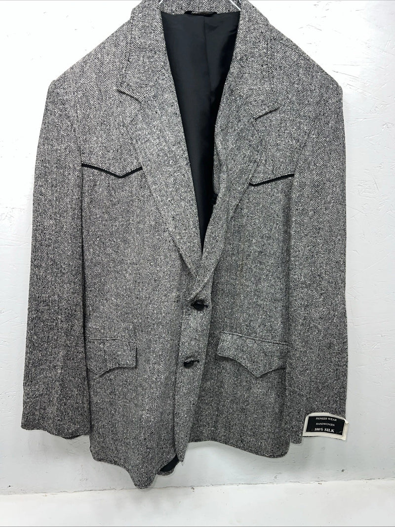 New Men’s Pioneer Wear Grey Suit Jacket 46 #12014 X-604