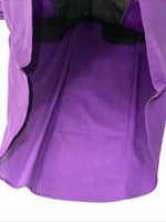 New Men’s Purple Black ELY Diamond Pearl Snap Long Sleeve Shirt Medium I-55