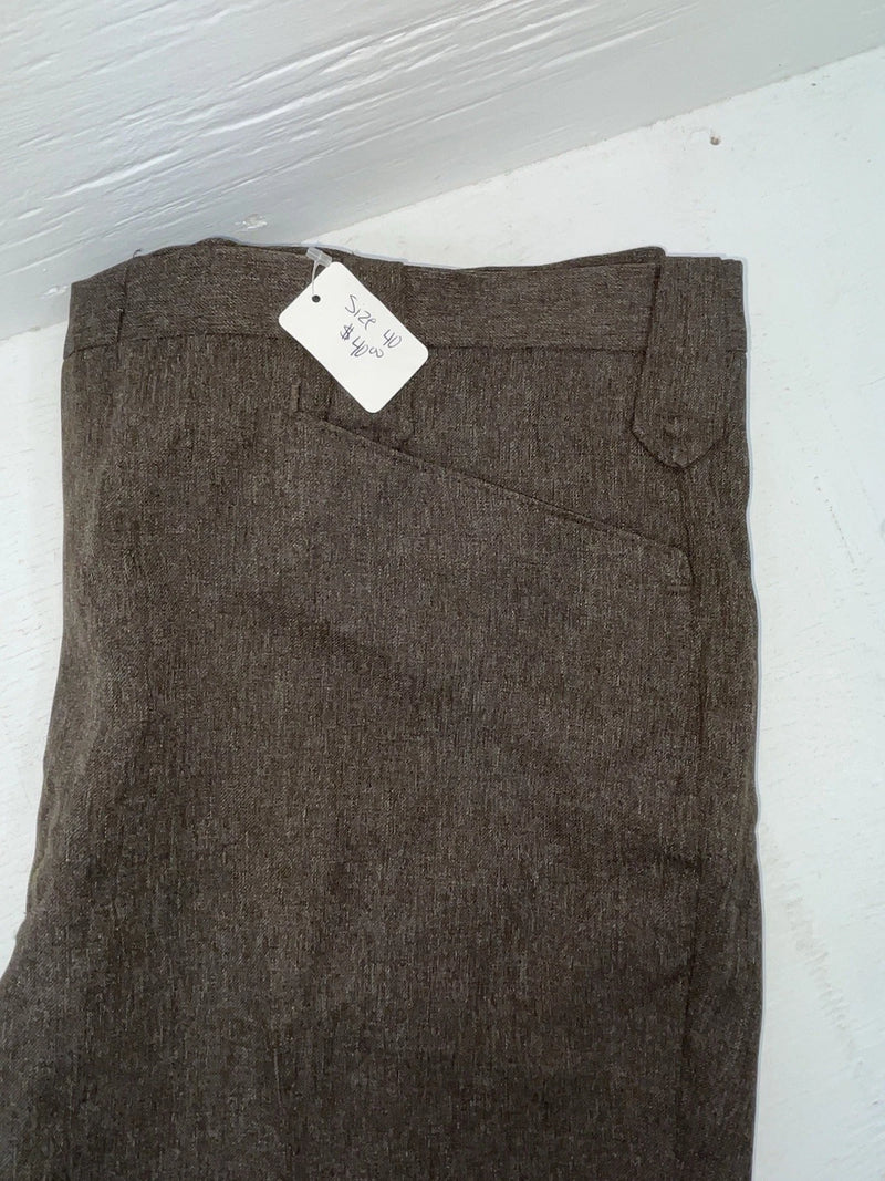 New Vintage Brown Circle S Polyester Pants #CP4776 OO-5