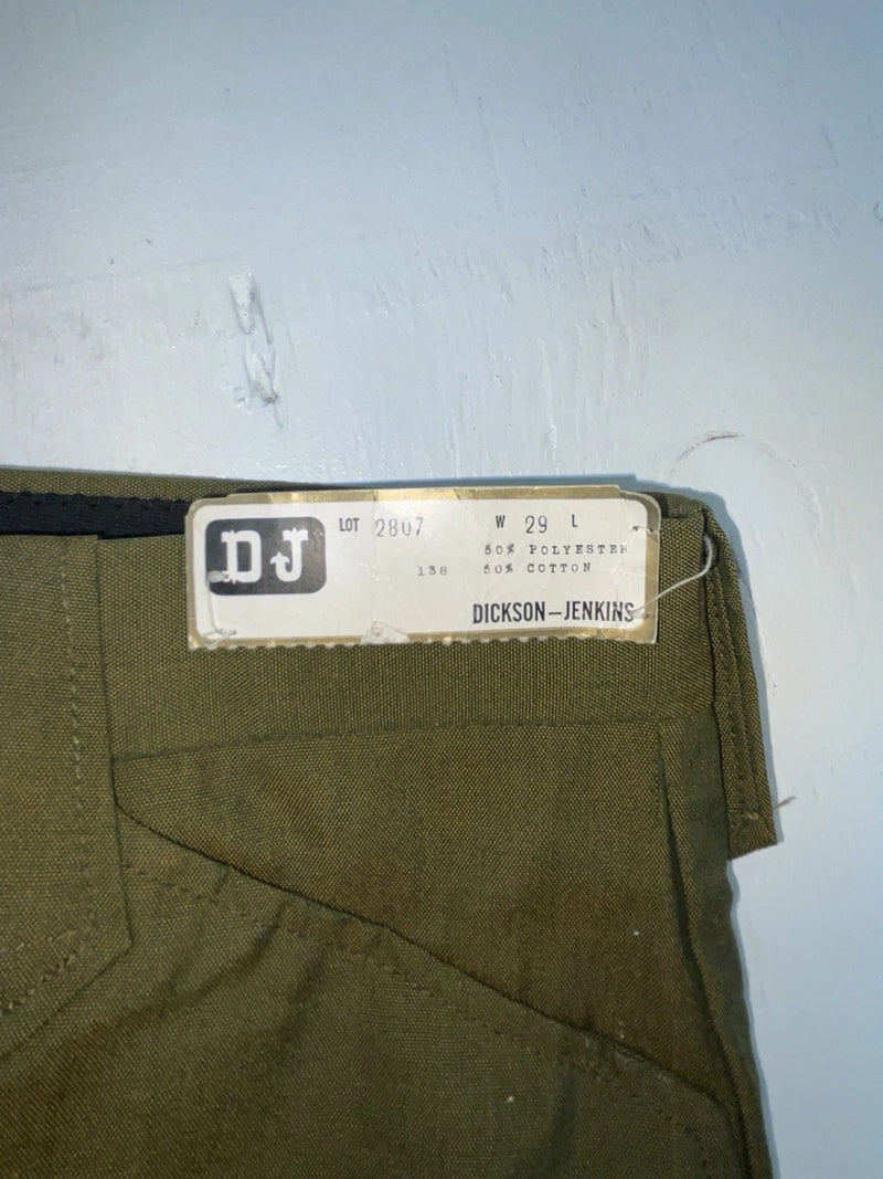 New Vintage Green Dickson Jenkins Polyester Pants #2807 XX-54