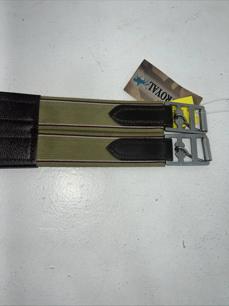 New EQUIROYAL Brown English Girth Panel Premium 50” #21-590-7-50 BB-19
