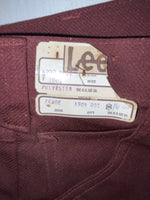 New Vintage Red Lee Polyester Pants #2004061 ZZ-68