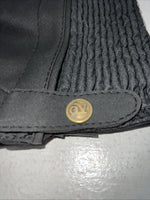 New Black Ovation Stretch Rib Half Chaps Large #464331 C-500
