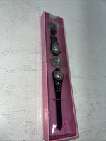 New Women’s Blazin Roxx Black With Flower Bling Watch. 3102601 D-13