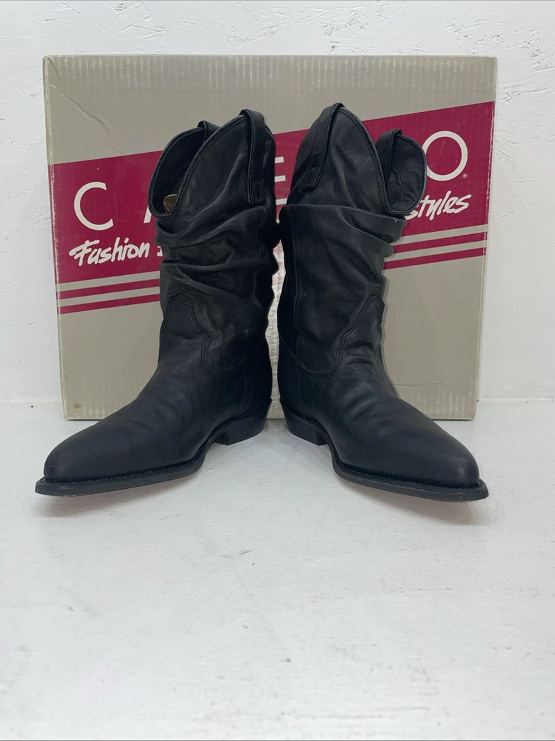 New Women’s Black Capezio Cowboy Boots. L 630 8 M. 16-68