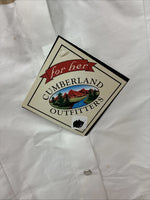 New Women’s Cumberland White Designed Short Sleeve Pearl Snap Medium LL-76