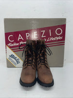 New Women’s Brown Lace Up Capezio Cowboy Boots. L 549 5 M. 2-45