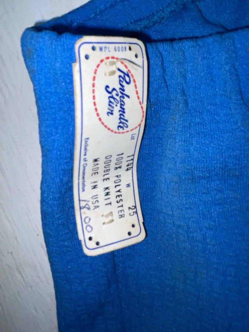 New Vintage Blue Panhandle Slime Polyester Pants #1144 VV-96