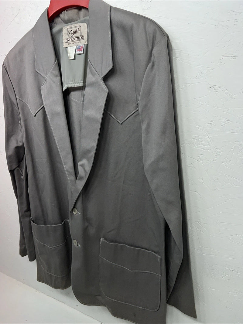 New Men’s Boone Industries Grey Suit Jacket XL AA-608 