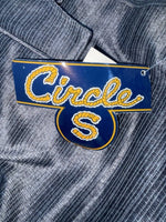 New Vintage Gray Circle S Polyester Pants #CP5091 OO-10