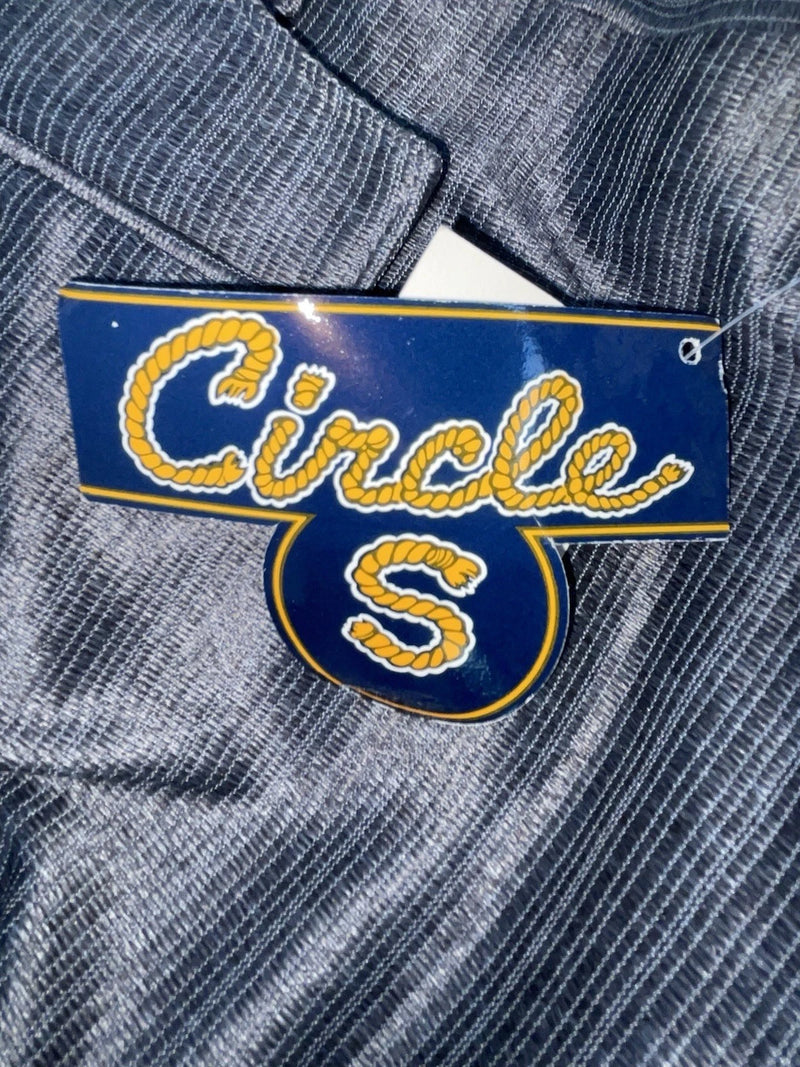 New Vintage Gray Circle S Polyester Pants #CP5091 OO-10