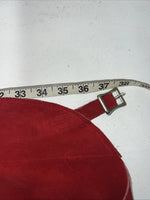 NOS Red Show Chaps With Fringe Adjustable Waist 38” L-34