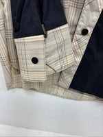 New Kids Cowboy Threads Black Yellow Plaid Long Sleeve Button Up Size 16 DD-83