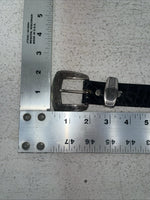New Black Genuine Leather Dan Post Tooled Belt 34” #5820-01 Z-6