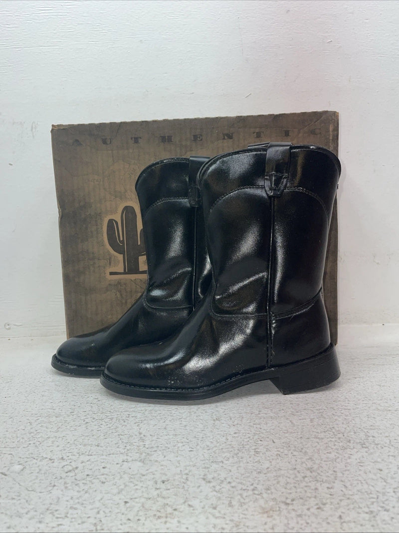 New Kids Black Laredo Cowboy Boots. 2050 1.5 1 1/2 M. 23-111