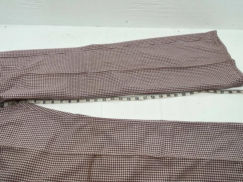 New Vintage Red And White Checkered Lee Polyester Pants #2600362 SS-74