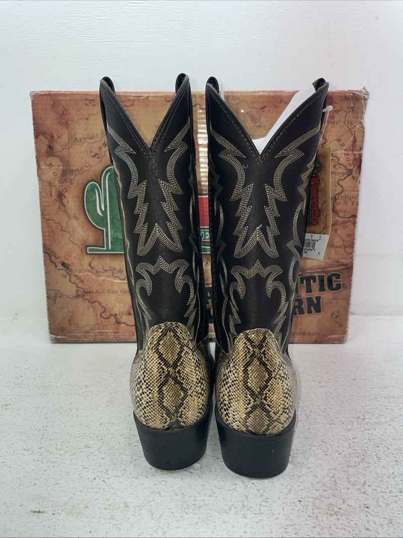New Men’s Copper Snake Skin Laredo Cowboy Boots. 68068 8 E W. 1-96