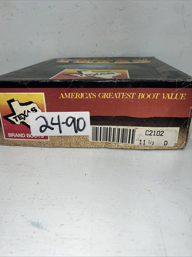 New Children’s Blue And Gray Texas Brand Cowboy Boots. 2102 11.5 11 1/2 D. 24-90