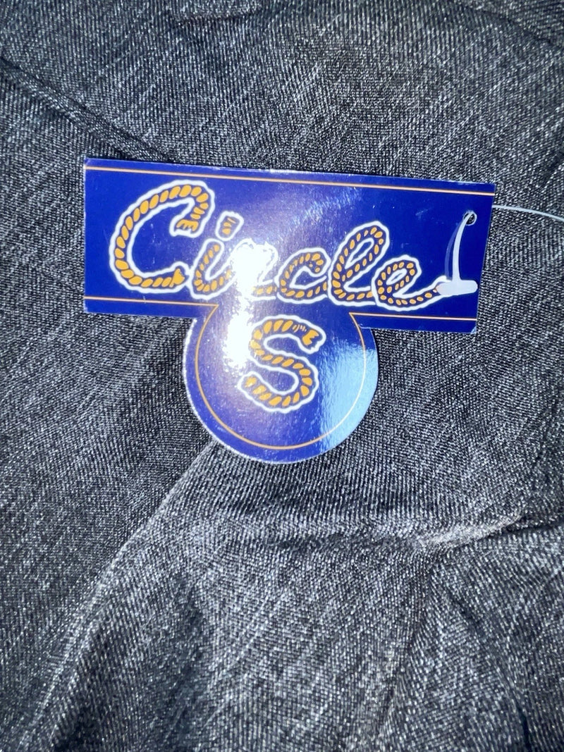 New Vintage Gray Circle S Polyester Pants #CP4776 XX-74