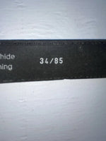 New Black Genuine Leather Chambers 34” Belt #M450 JJ-75