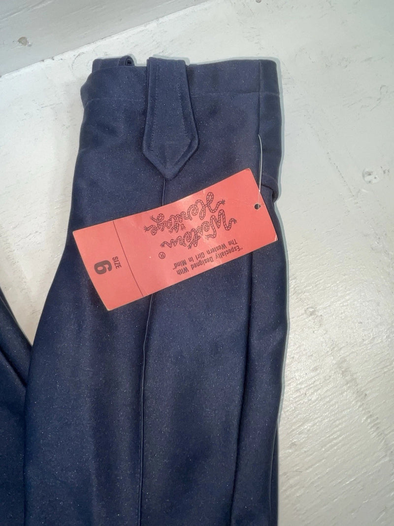 New Vintage Blue Western Heritage Polyester Pants #G31 ZZ-61