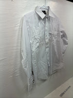 New Boys Champion Western White Long Sleeve Pearl Snap Size 16 CC-77