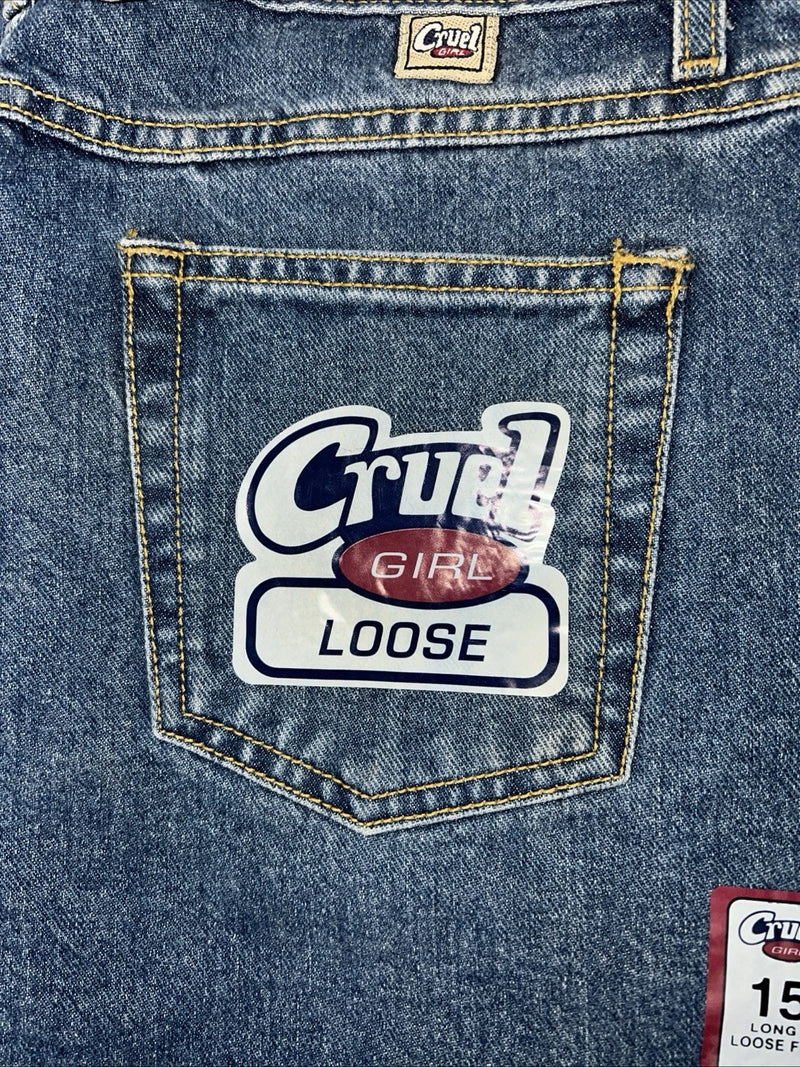 New Women’s Cruel Girl Loose Fit Denim Jeans. 15 Long K-1