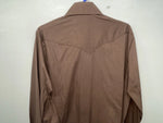 New Women’s Brown Panhandle Slim Long Sleeve Button Up Shirt #3334 3B-89