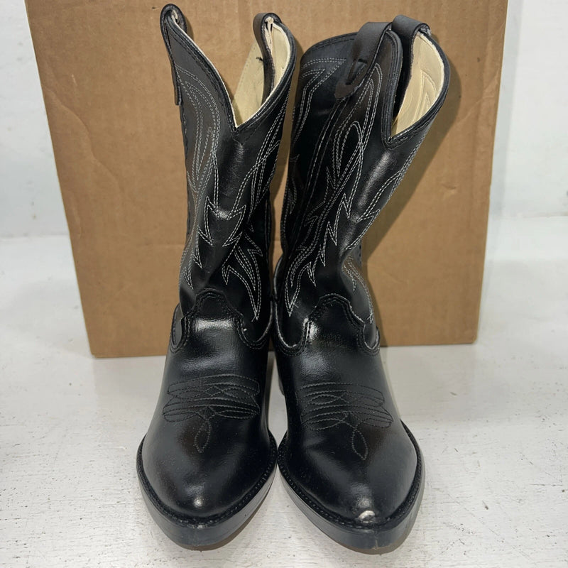 New Children’s Black Bronco Cowboy Boots. 11.5 11 1/2 D. 24-99