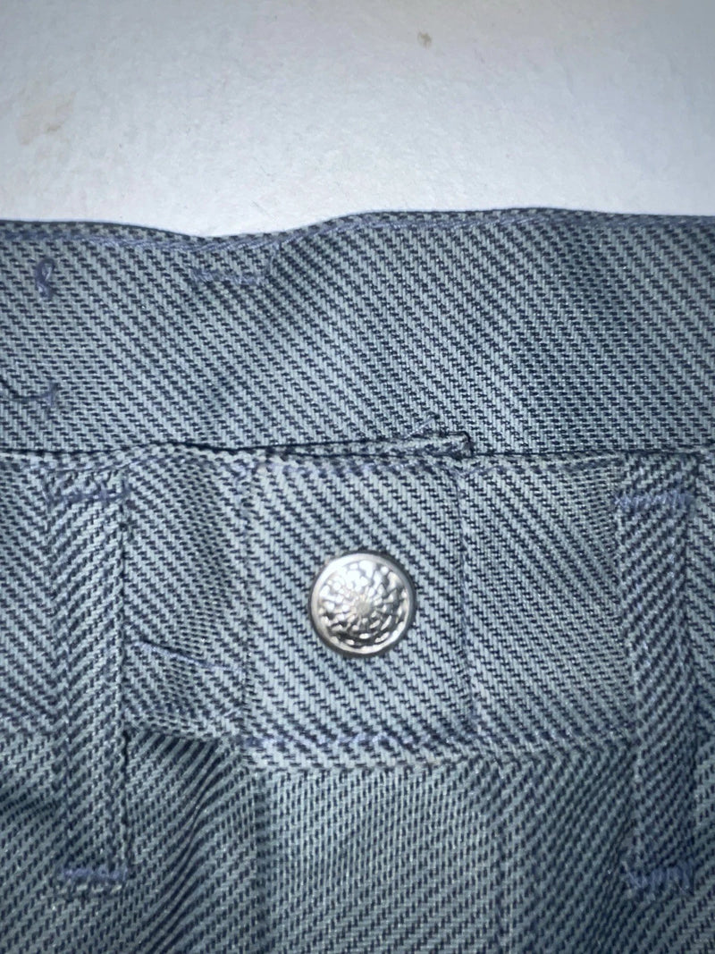 New Vintage Blue Speckled Polyester Pants #2624 OO-62